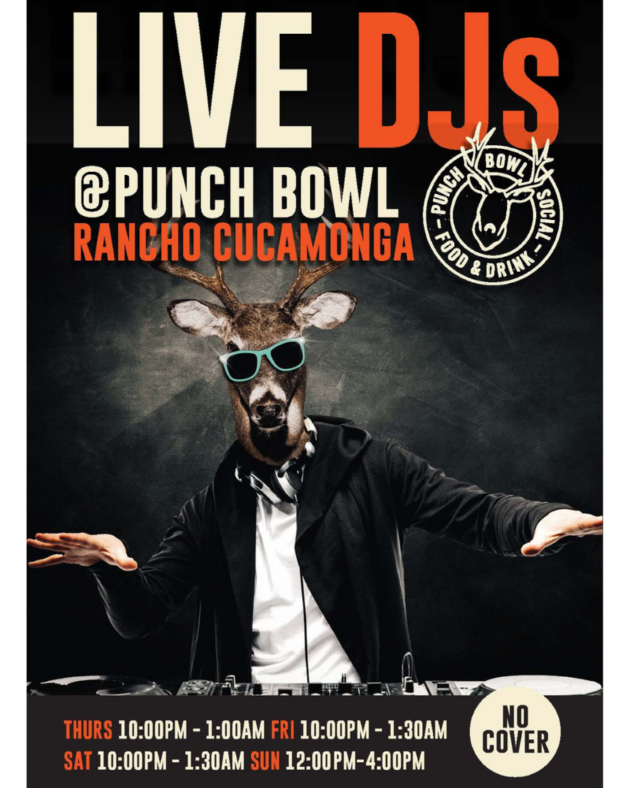 LIVE DJs @Punch Bowl Social Rancho Cucamonga