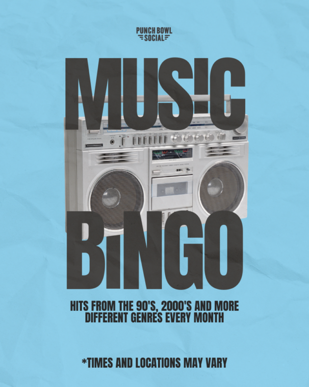 Monthly Music Bingo